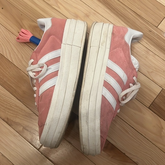 Adidas Gazelle Bold in Pink/White Suede Size 9 - Picture 6 of 10